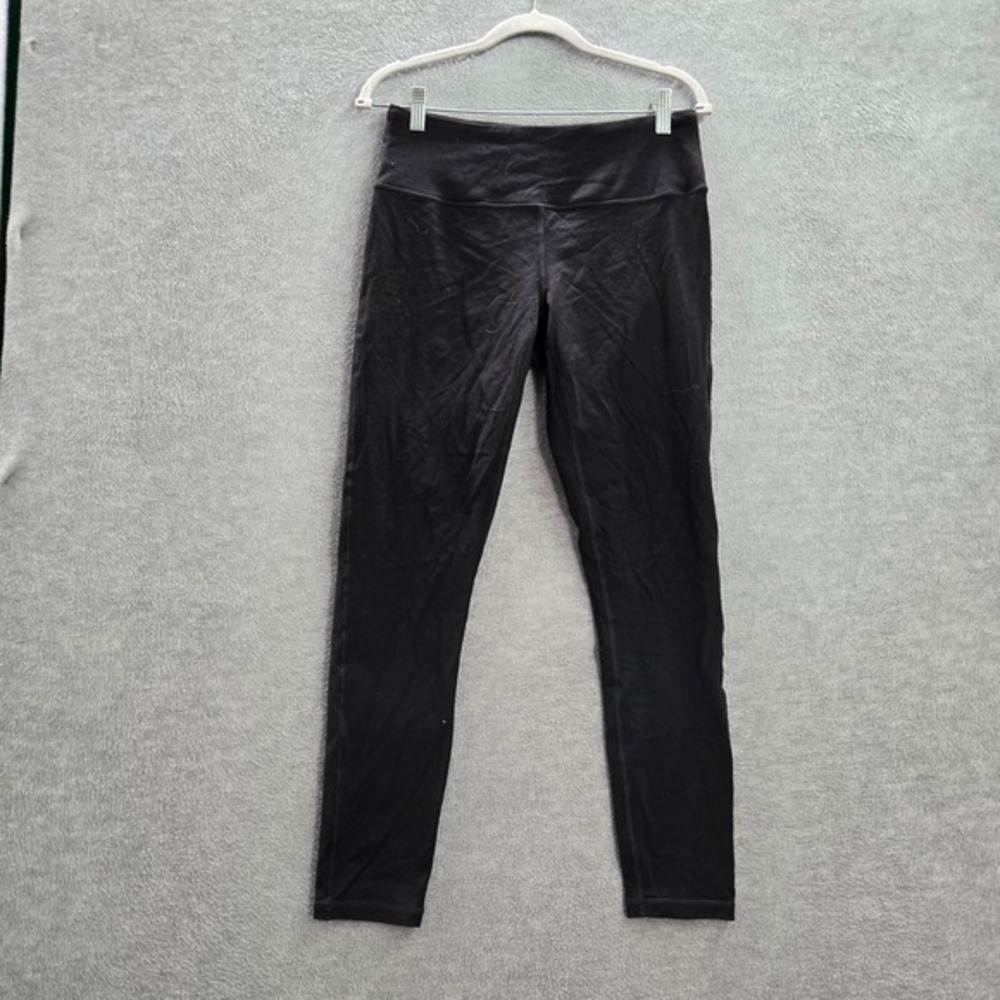 prAna Women Activewear Pants Large Black Leggings Mid Rise 26 in Inseam